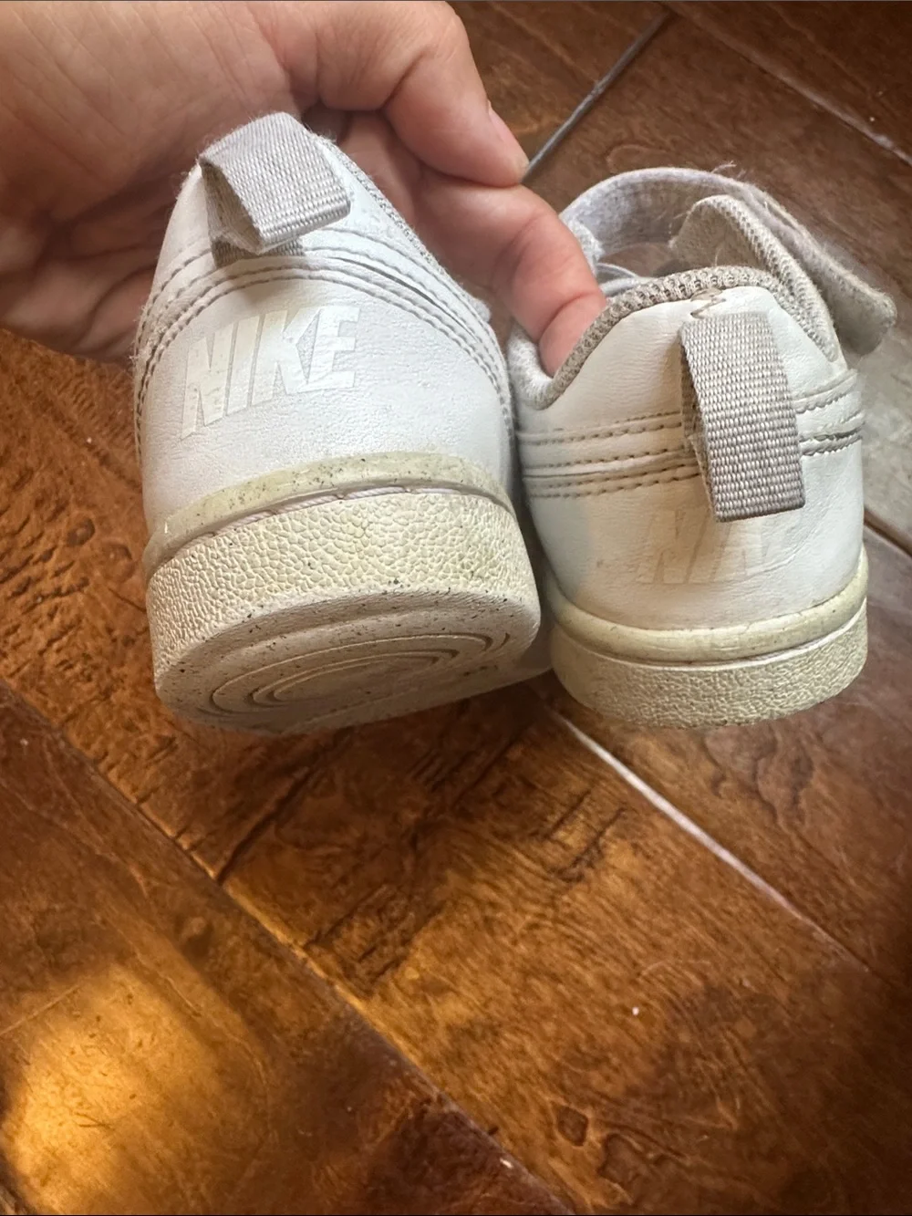 Nike Kids White Velcro Low-Top Sneakers